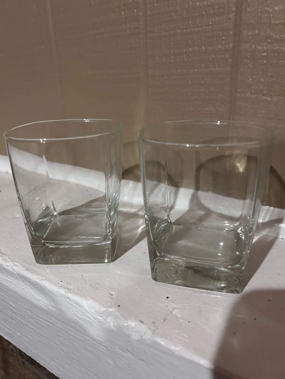 Whiskey low ball glasses